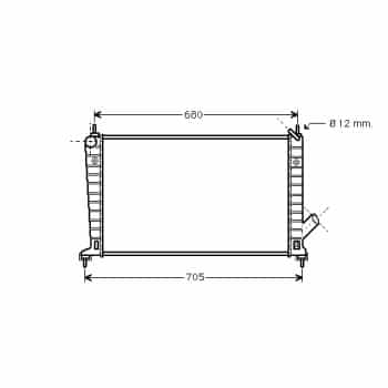 Radiator, engine cooling 47002035 International Radiators