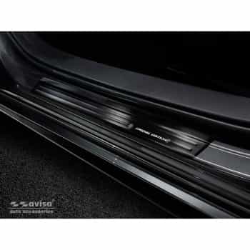 Black Stainless Steel Door Sill Mazda 3 HB 5-door 2019-Â - Brushed Steel 'Special Edition'Â 4-d