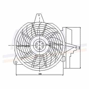 Fan, A/C condenser