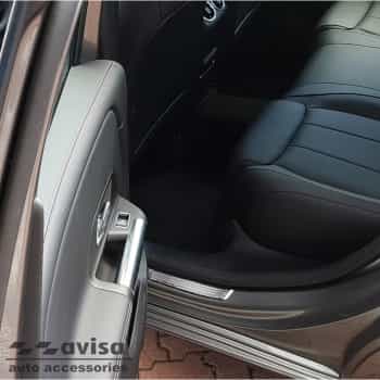 Stainless steel door sills suitable for Mercedes B-Class W247 2019- 2-piece (rear doors)