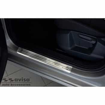 Stainless steel door sills suitable for Volkswagen Golf Sportsvan 2014- 'Exclusive' - 4-piece