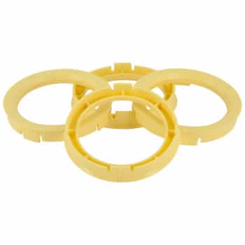 TPI ​Centering Rings 64.0->58.1mm Yellow 4 pieces