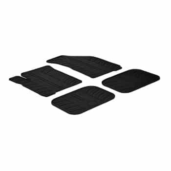 Rubber mats suitable for FIat Freemont 2012- (T-Design 4-piece + mounting clips)