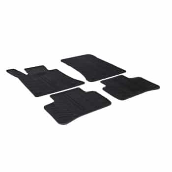 Rubber mats suitable for Mercedes GLK X204 2008- (T-Design 4-piece + mounting clips)