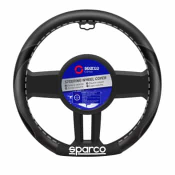 Sparco SPC-Line Steering wheel cover 'Flat Bottom' Black