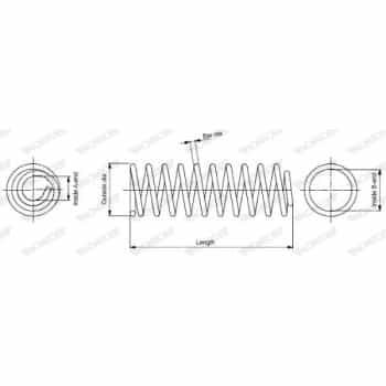 Coil Spring MONROE OESpectrum SPRINGS SP3474