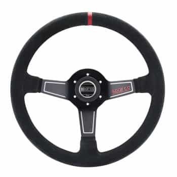 Sparco Universal Sports steering wheel 'L575 Monza' - Black Suede - Diameter 350mm