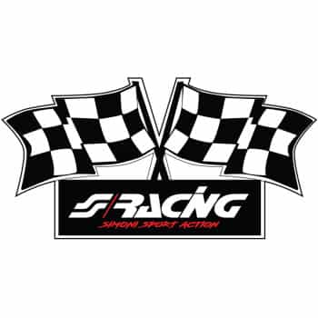 Simoni Racing Sticker 'Flag' - 100x50mm