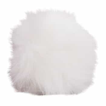 Simoni Racing Gear Shift Knob Cover Fluffy Fur - White