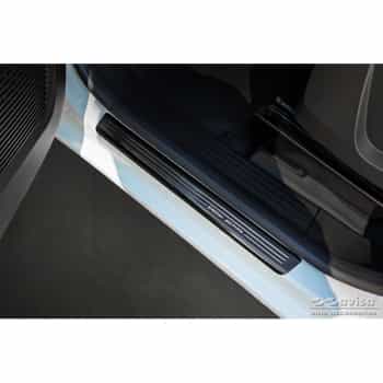 Black stainless steel door sill suitable for Renault Kangoo III Furgon 2021- - 'Special Edition' - 4-piece
