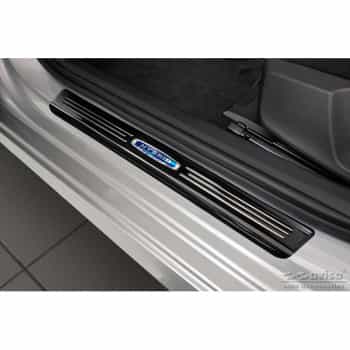Black stainless steel door sills suitable for Skoda Octavia IV Sedan/Combi 2020- 'Hybrid' - 4-piece
