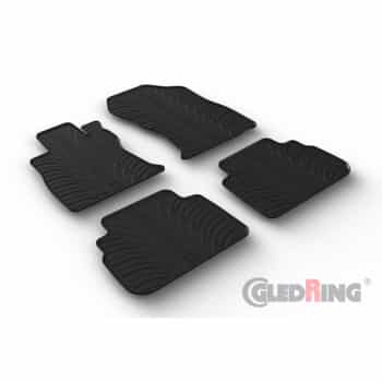 Rubber mats suitable for Subaru Forester (SK) 2018- (T profile 4-piece + mounting clips)