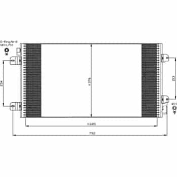 Condenser, air conditioning EASY FIT 35485 NRF