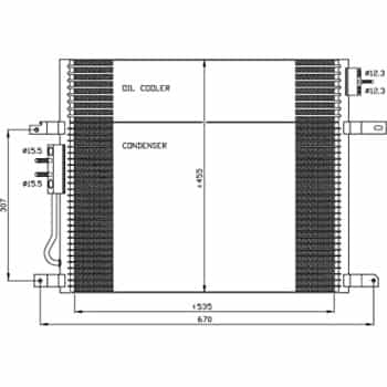 Condenser, air conditioning EASY FIT 35577 NRF