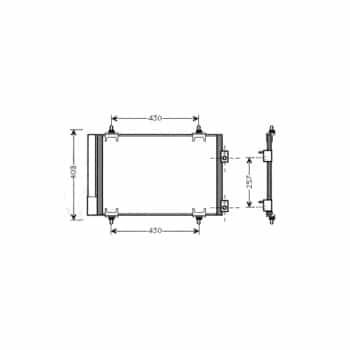 Condenser, air conditioning CNA5231D Ava Quality Cooling