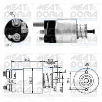 Contactor, starter motor