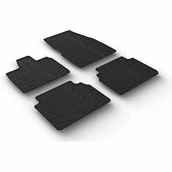Rubber mats suitable for BMW i3 (I01) 2013- (T-Design 4-piece + mounting clips)