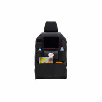 Universal Car Seat Organizer - Black PVC Leather