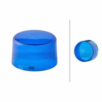 Lens, rotating beacon