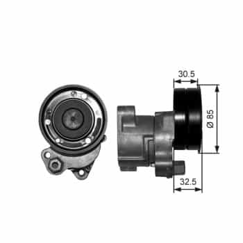 Belt tensioner, Poly V-belt T38572 Gates