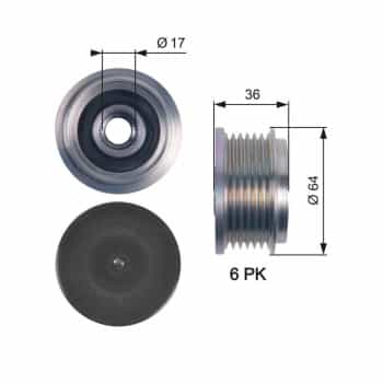Alternator Freewheel Clutch DriveAlign® OAP7131 Gates