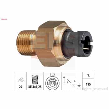 Temperature Switch, coolant warning lamp Made in Italy - OE Equivalent 1.840.041 EPS Facet