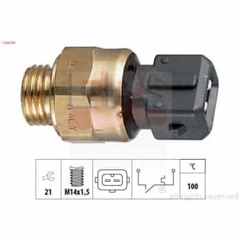Temperature Switch, coolant warning lamp Made in Italy - OE Equivalent 1.840.081 EPS Facet