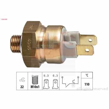 Temperature Switch, coolant warning lamp Made in Italy - OE Equivalent 1.840.085 EPS Facet