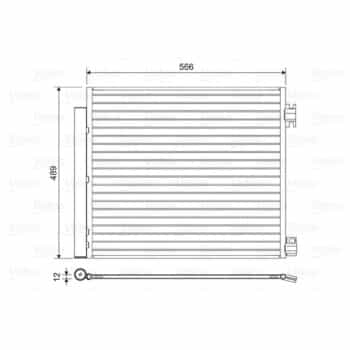Condenser, air conditioner 822559 Valeo
