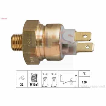 Temperature Switch, coolant warning lamp Made in Italy - OE Equivalent 1.840.080 EPS Facet