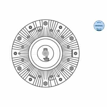 Clutch, radiator fan