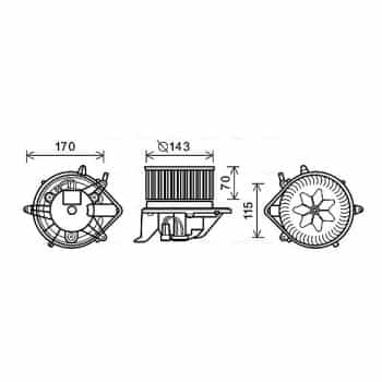 Interior ventilation BW8460 Ava Quality Cooling