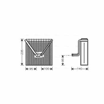 Evaporator, air conditioning