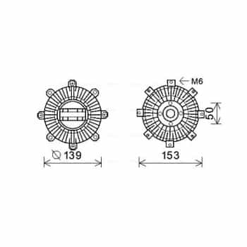 Clutch, radiator fan