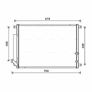 Condenser, air conditioning CC5001D Ava Quality Cooling