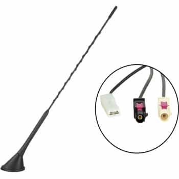 Roof antenna AM/FM DAB/DAB+ 60° rod inclination 12V external