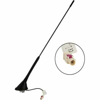 Roof antenna AM/FM 60° rod inclination 12V Phantom