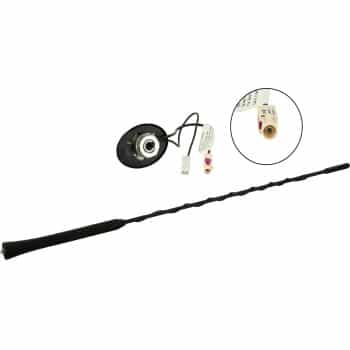 Roof antenna AM/FM 76° rod inclination 12V external