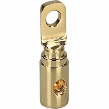 Ring cable lug gold plated 20 mm² > 8.5 mm