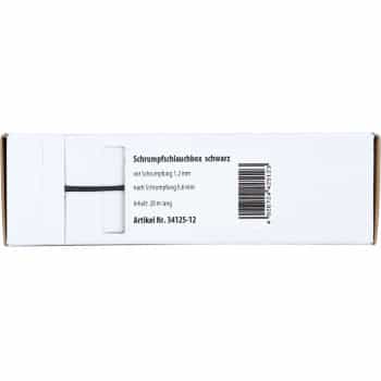 Heat Shrink Tubing Black Ø 1.2 mm Ø 0.6 mm Length 15 meters