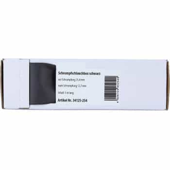 Heat Shrink Tubing Black Ø 25.4 mm Ø 12.7 mm Length 5 meters