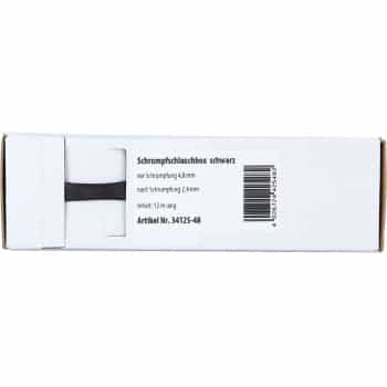 Heat Shrink Tubing Black Ø 4.8 mm Ø 2.4 mm Length 12 meters