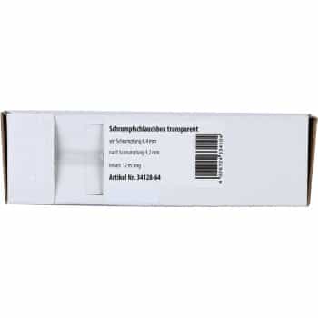 Heat shrink tubing transparent Ø 6.4 mm / Length 12 meters