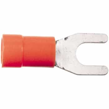 Fork Cable Lug Red 0.5 - 1.0 mm² / Width 4.0 mm (100 pieces)