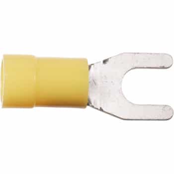 Fork Cable Lug Yellow 4.0 - 6.0mm² / Width 5.0mm (100 pieces)