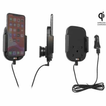Apple iPhone 11 Pro Max Qi wireless Active adjustable holder with 12V USB plug