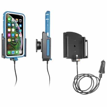 Apple iPhone Xs Max / iPhone 11 Pro / Pro Max Active adjustable holder with 12V USB plug