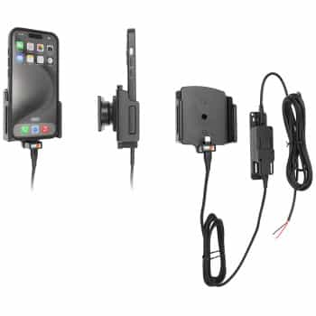 Apple iPhone 15 / 15 Pro Active Adjustable Holder with Fixed Power Supply