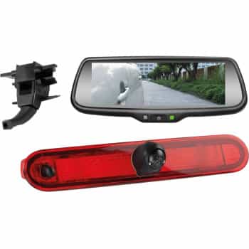 Reversing camera set with 7" mirror monitor for Mercedes Citan - Renault Kangoo