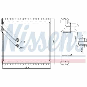 Evaporator, air conditioning